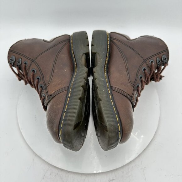 Dr. Martens Men Size 10 8A07 Brown Leather Oiled Resistant Low Ankle Boot - Picture 5 of 11